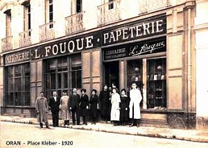 ORAN - PLACE KLEBER - IMPRIMERIE FOUQUE - 1920
